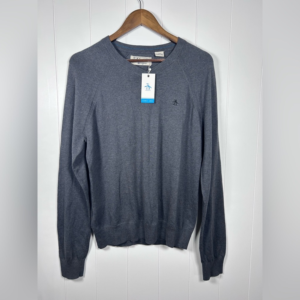 Original Penguin by Munsingwear Pima Cotton Crewneck Sweater Size Large NWT